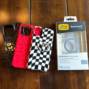 OtterBox Symmetry Series Case for iPhone 15 Pro Max - Black